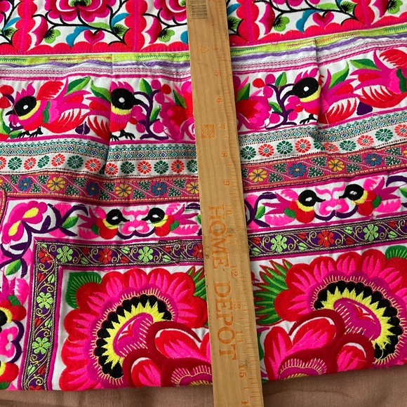 NWOT Pink and Red embroidered Tote - Picture 11 of 13